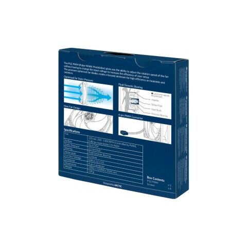 Кулер для корпуса Arctic P12 Silent Black (ACFAN00130A) - Нулевой остаток (Feed)  - Нулевой остаток (Feed) 