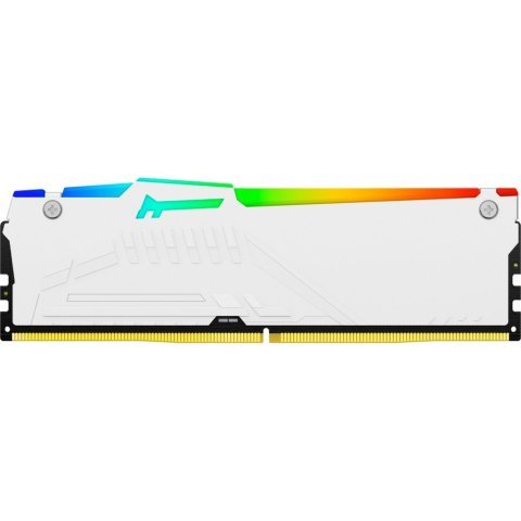 Модуль памяти для компьютера DDR5 16GB 5200 MHz FURY Beast White RGB Kingston Fury (ex.HyperX) (KF552C40BWA-16) - Нулевой остаток (Feed)  - Нулевой остаток (Feed)