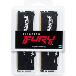 Модуль памяти для компьютера DDR5 64GB (2x32GB) 6400 MHz Beast RGB XMP Kingston Fury (ex.HyperX) (KF564C32BBAK2-64)