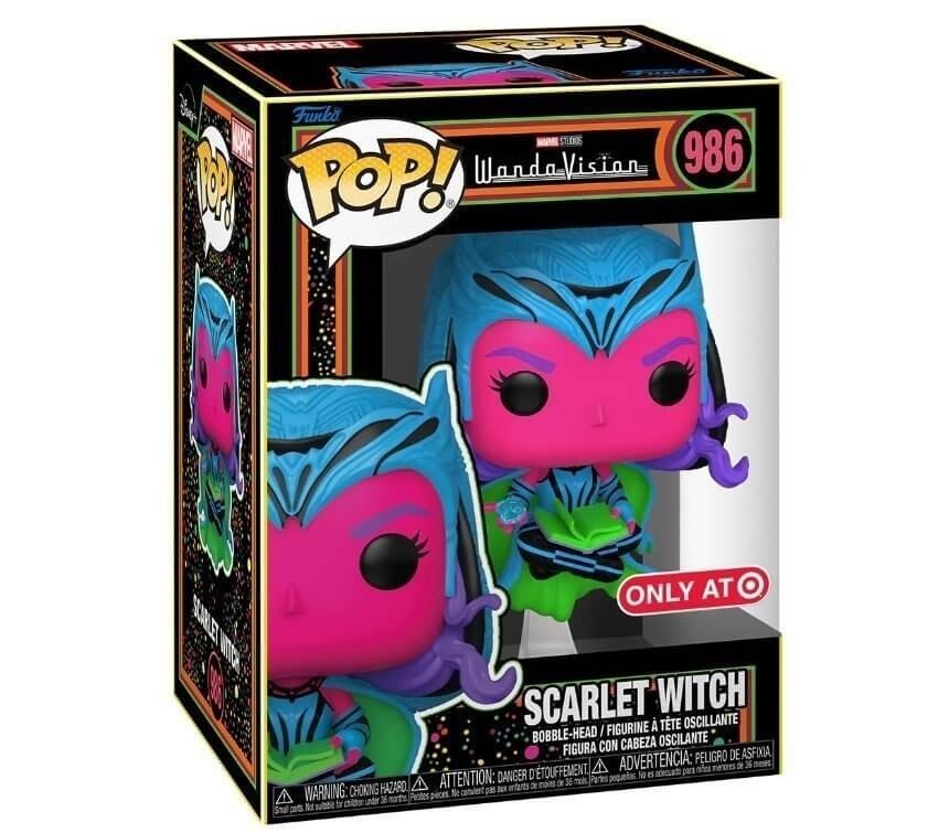 Фигурка Funko Marvel WandaVision Scarlet Witch BLACK LIGHT Фанко Ванда AT Exclusive 986