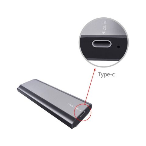 Карман внешний Dynamode M.2 SSD NVMe/SATA combo USB3.2 GEN2 USB-C (DM-CAD-SSD05) - Аксессуары к HDD  - Аксессуары к HDD 