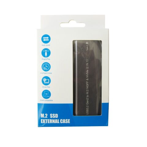 Карман внешний Dynamode M.2 SSD NVMe/SATA combo USB3.2 GEN2 USB-C (DM-CAD-SSD05) - Аксессуары к HDD  - Аксессуары к HDD 