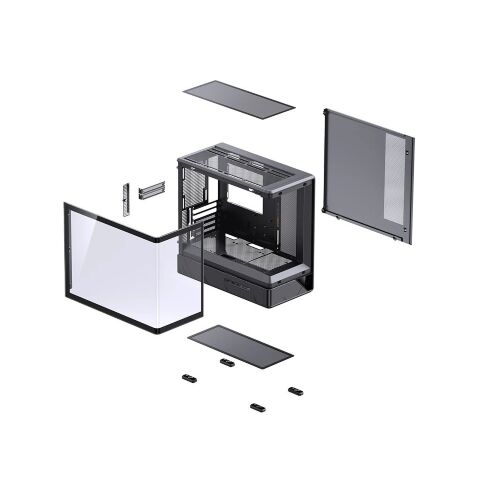 Корпус для ПК JONSBO D200 Black - Корпуса  - Корпуса 