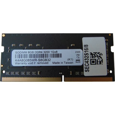Модуль памяти для ноутбука SoDIMM DDR4 8GB 3200 MHz Samsung (SEC432S16/8) - Нулевой остаток (Feed)  - Нулевой остаток (Feed)
