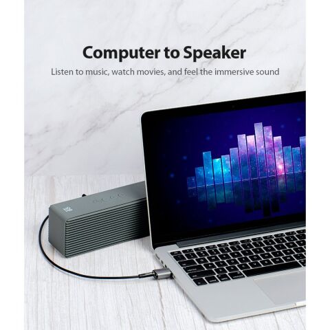Звуковая плата Vention Audio USB 1х3,5mm jack 4pin Metal (OMTP-CTIA) (CDLH0) - Звуковые платы - Звуковые платы