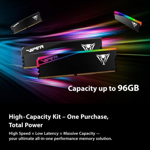 Модуль памяти для компьютера DDR5 64GB (2x32GB) 6400 MHz Viper Elite 5 Ultra Patriot (VEU564G6432K) - Модули памяти для компьютера  - Модули памяти для компьютера 