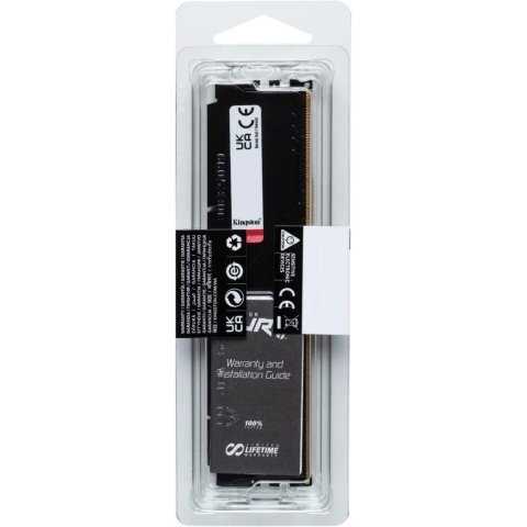 Модуль памяти для компьютера DDR5 32GB 5200 MHz Fury Beast Black Kingston Fury (ex.HyperX) (KF552C40BB-32) - Нулевой остаток (Feed)  - Нулевой остаток (Feed)