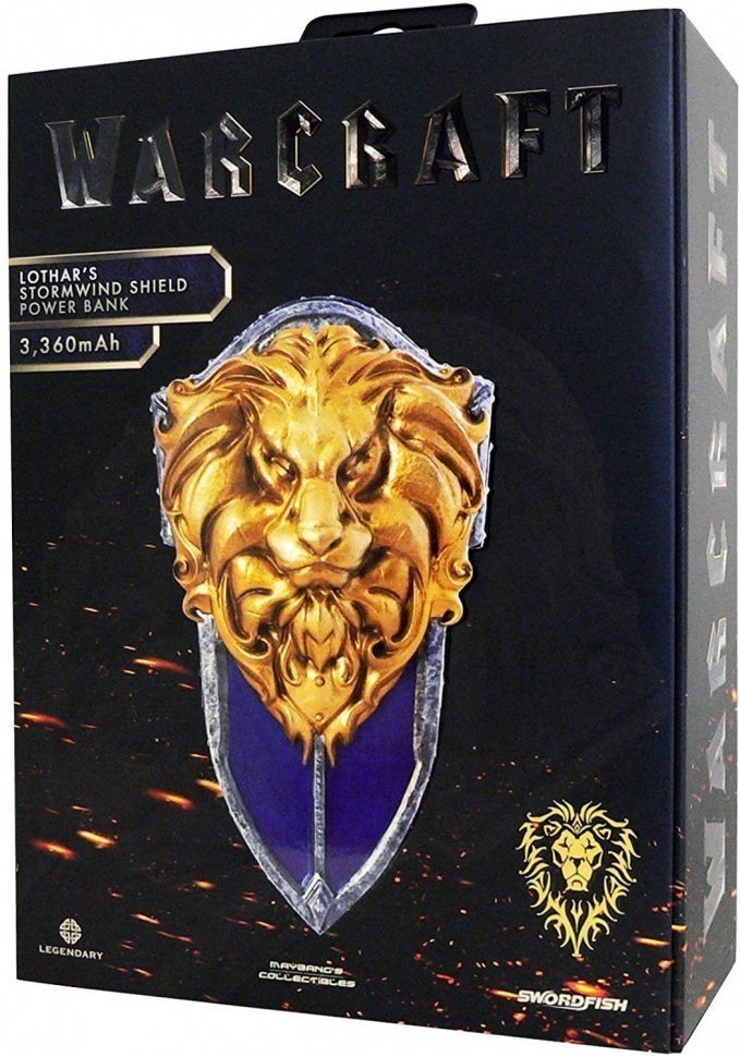 Зарядное устройство Warcraft Alliance Stormwind Power Bank Shield Symbol