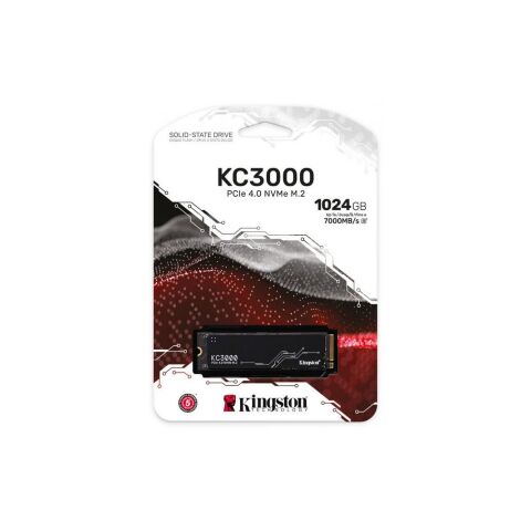 Накопитель SSD M.2 2280 1TB Kingston (SKC3000S/1024G) - Внутренние SSD  - Внутренние SSD 