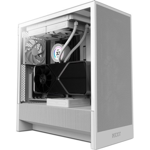 Корпус NZXT H5 Flow Compact All White (CC-H52FW-01) - Нулевой остаток (Feed)  - Нулевой остаток (Feed) 
