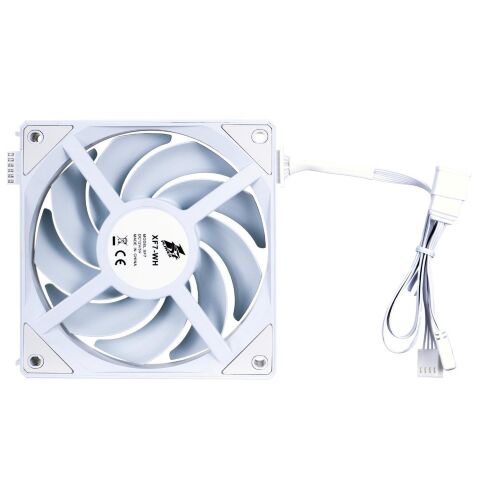 Кулер для корпуса 1stPlayer XF7 White (XF7-WH-1IN1) - Нулевой остаток (Feed)  - Нулевой остаток (Feed) 