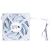 Кулер для корпуса 1stPlayer XF7 White (XF7-WH-1IN1) - Нулевой остаток (Feed)  - Нулевой остаток (Feed) 