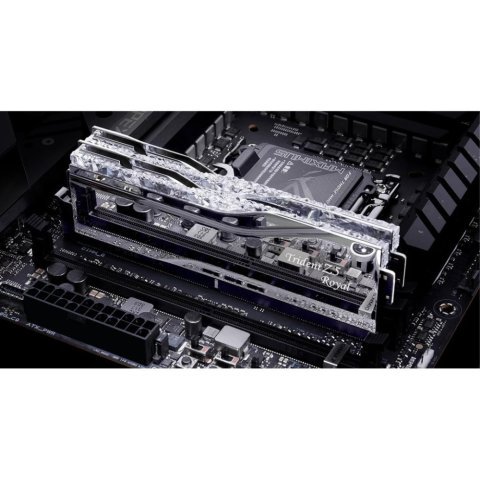 Модуль памяти для компьютера DDR5 32GB (2x16GB) 7200 MHz Trident Z5 Royal Silver G.Skill (F5-7200J3445G16GX2-TR5S) - Нулевой остаток (Feed)  - Нулевой остаток (Feed)
