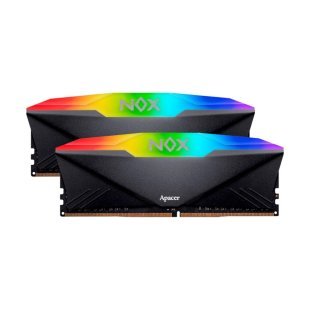 Модуль памяти для компьютера DDR4 32GB (2x16GB) 3200 MHz NOX RGB Black Apacer (AH4U32G32C28YNBAA-2)