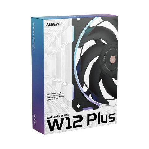 Кулер для корпуса Alseye W12-Plus-B ((Forward Blades) (AS.04.07.0066) - Вентиляторы к корпусам  - Вентиляторы к корпусам 