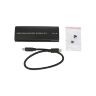 Карман внешний Dynamode M.2 SSD NVMe/SATA combo USB3.2 GEN2 Type-C aluminium black (DM-CAD-SSD10)
