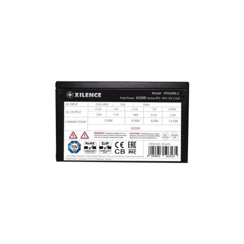 Блок питания Xilence 650W (XP650R6.2_Bulk) - Нулевой остаток (Feed)  - Нулевой остаток (Feed) 