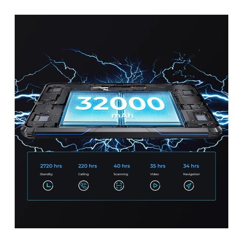 Планшет OUKITEL RT7 10.1" 5G TITAN 12/512GB NFC LTE Black-Blue (6941749837257) - Нулевой остаток (Feed)  - Нулевой остаток (Feed) 