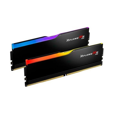 Модуль памяти для компьютера DDR5 32GB (2x16GB) 6000 MHz Ripjaws M5 RGB Matte Black G.Skill (F5-6000J3238F16GX2-RM5RK) - Нулевой остаток (Feed) - Нулевой остаток (Feed)