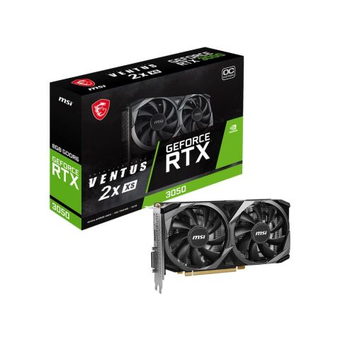 Видеокарта MSI GeForce RTX3050 8Gb VENTUS 2X XS OC (RTX 3050 VENTUS 2X XS 8G OC) - Нулевой остаток (Feed)  - Нулевой остаток (Feed) 