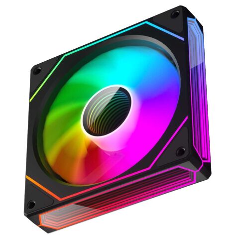 Кулер для корпуса Zezzio PRISM 6 Pro ARGB Black Reverse - Нулевой остаток (Feed) - Нулевой остаток (Feed)