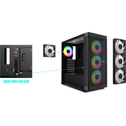 Корпус Gamdias ATHENA M3 (4711514501155) - Нулевой остаток (Feed)  - Нулевой остаток (Feed) 