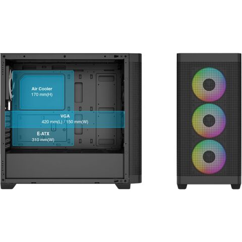 Корпус Gamdias ATHENA M3 (4711514501155) - Нулевой остаток (Feed)  - Нулевой остаток (Feed) 