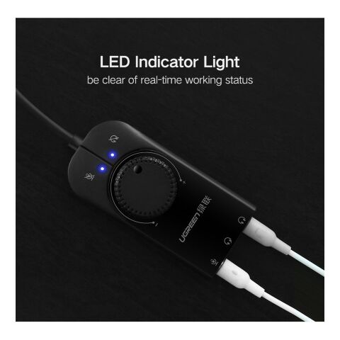 Звуковая плата Ugreen CM129 black (40964) - Звуковые платы  - Звуковые платы 