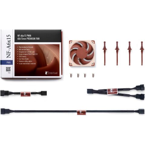 Кулер для корпуса Noctua NF-A6x15 PWM - Вентиляторы к корпусам  - Вентиляторы к корпусам 