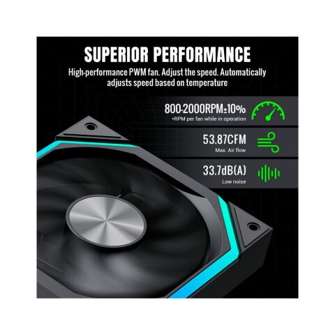 Кулер для корпуса Gamemax FN12A-N2-R - Вентиляторы к корпусам  - Вентиляторы к корпусам 