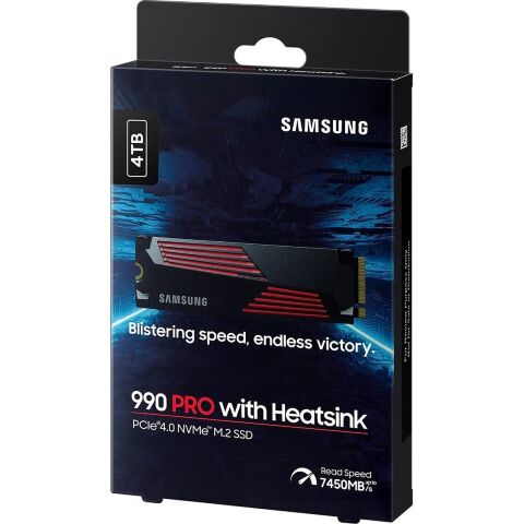 Накопитель SSD M.2 2280 4TB 990 PRO with Heatsink Samsung (MZ-V9P4T0CW) - Нулевой остаток (Feed)  - Нулевой остаток (Feed) 