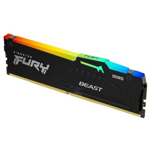 Модуль памяти для компьютера DDR5 64GB 5600 MHz Beast RGB EXPO Black Kingston Fury (ex.HyperX) (KF556C36BBEA-64) - Нулевой остаток (Feed)  - Нулевой остаток (Feed) 
