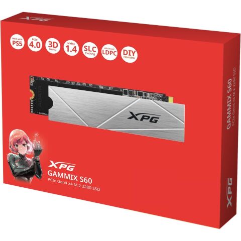 Накопитель SSD M.2 2280 1TB XPG GAMMIX S60 ADATA (AGAMMIXS60-1T-CS) - Нулевой остаток (Feed)  - Нулевой остаток (Feed) 