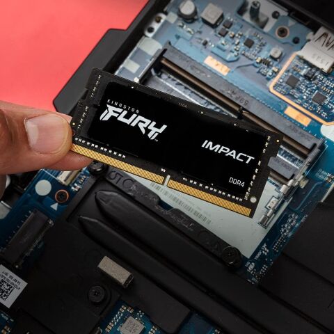 Модуль памяти для ноутбука SoDIMM DDR4 16GB 3200 MHz Impact Kingston Fury (ex.HyperX) (KF432S20IB/16) - Модули памяти к ноутбукам  - Модули памяти к ноутбукам 