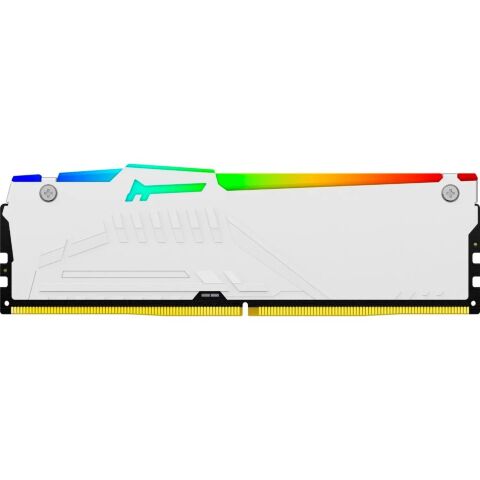 Модуль памяти для компьютера DDR5 128GB (4x32GB) 5600 MHz FURY Beast RGB White Kingston Fury (ex.HyperX) (KF556C40BWAK4-128) - Модули памяти для компьютера  - Модули памяти для компьютера 