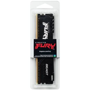 Модуль памяти для компьютера DDR4 16GB 3200 MHz Beast Black Kingston Fury (ex.HyperX) (KF432C16BB1/16WP)