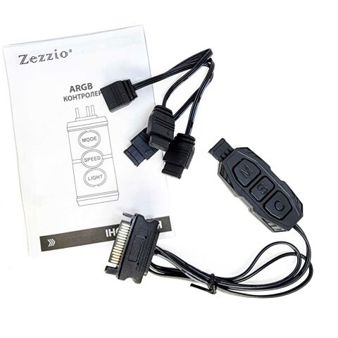 Модуль управления подсветкой Zezzio Контролер керування Zezzio ARGB 3-Pin 5V/SATA (Zezzio ARGB controller Sata) (Zezzio ARGB 3-Pin 5V/SATA) - Акссесуары к системам охлаждения  - Акссесуары к системам охлаждения 