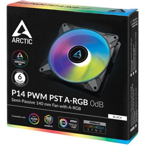 Кулер для корпуса Arctic P14 PWM PST A-RGB (ACFAN00239A) - Нулевой остаток (Feed)  - Нулевой остаток (Feed) 