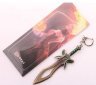 Брелок DOTA 2 Butterfly Sword Дота 2 меч металл цвет бронза 6 см.