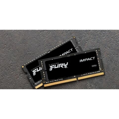 Модуль памяти для ноутбука SoDIMM DDR4 32GB (2x16GB) 3200 MHz Impact Kingston Fury (ex.HyperX) (KF432S20IBK2/32) - Модули памяти к ноутбукам  - Модули памяти к ноутбукам 