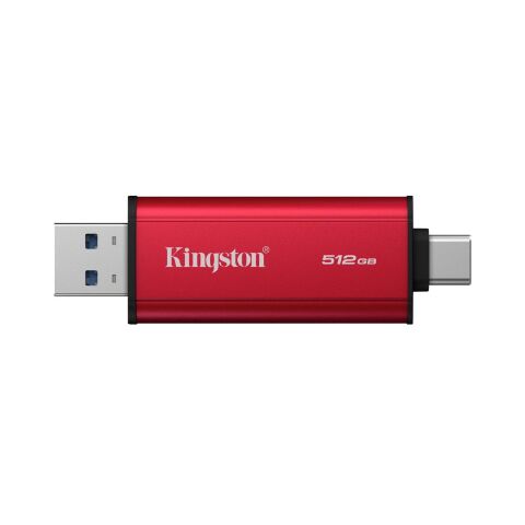 Накопитель SSD USB Type-C 512GB Dual Portable Kingston (SPSD/512GB) - Внутренние SSD  - Внутренние SSD 