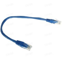 Патч-корд 0.25м Cablexpert (PP12-0.25M/B)