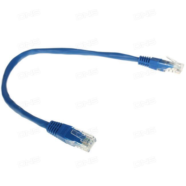 Патч-корд 0.25м Cablexpert (PP12-0.25M/B)