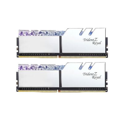Модуль памяти для компьютера DDR4 32GB (2x16GB) 3200 MHz TridentZ RGB ROYAL Silver G.Skill (F4-3200C16D-32GTRS)