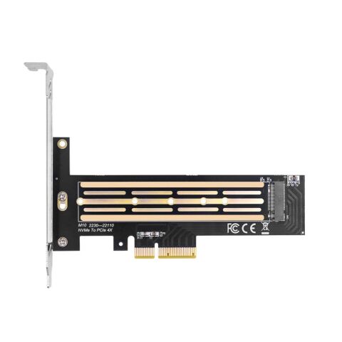 Контроллер Dynamode M.2 SSD NVMe M-Key to PCI-E 3.0 x4/ x8/ x16, full profile br (PCI-Ex4- M.2 M-key) - Контроллеры ExpressCard  - Контроллеры ExpressCard 