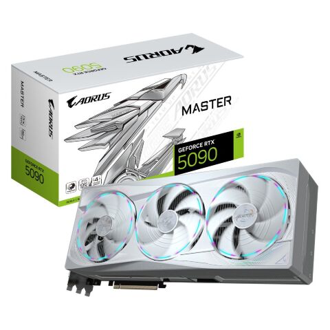 Видеокарта GIGABYTE GeForce RTX5090 32GB AORUS MASTER ICE (GV-N5090AORUSM ICE-32GD) - Нулевой остаток (Feed)  - Нулевой остаток (Feed) 