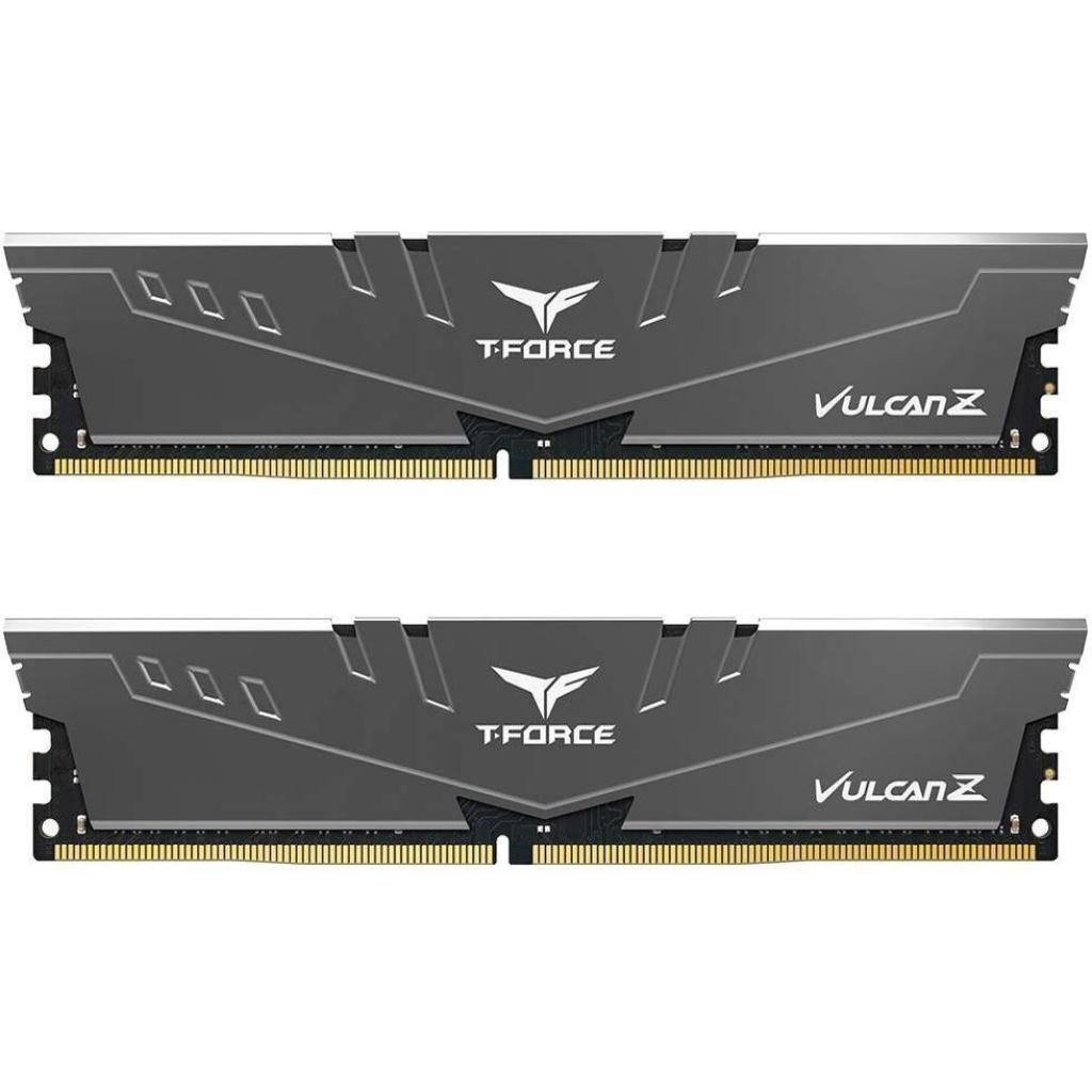 Модуль памяти для компьютера DDR4 16GB (2x8GB) 3200 MHz T-Force Vulcan Z Gray Team (TLZGD416G3200HC16CDC01)