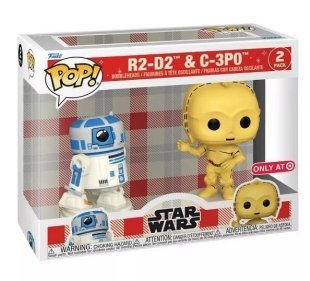 Фігурка Funko Star Wars: Retro Reimagined R2-D2 & C-3PO (Target Exclusive) Фанко Р2-Д2 та С3ПО