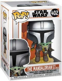 Фігурка Funko Star Wars: Mandalorian Flying with The Child фанко Зоряні війни Йода Grogu Грогу 402