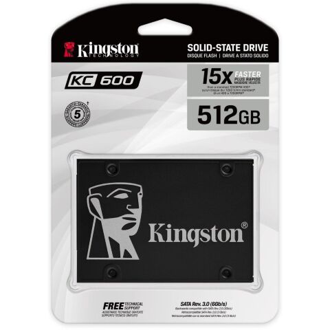 Накопитель SSD 2.5" 512GB Kingston (SKC600/512G) - Внутренние SSD  - Внутренние SSD 